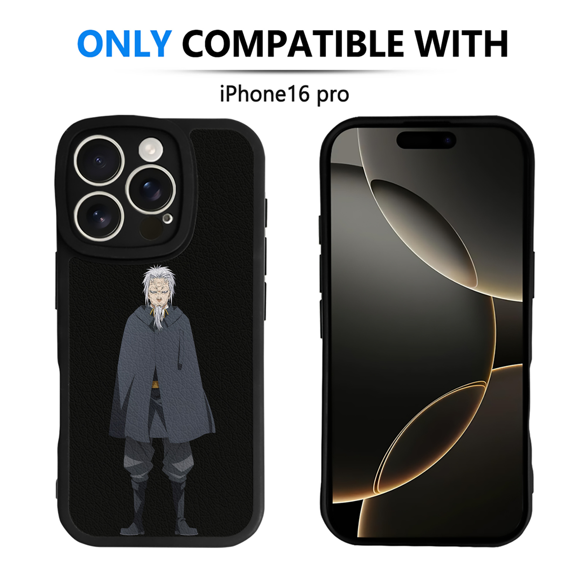 （画像用） 転スラ Regarding Reincarnated to Slime 【iPhone 16シリーズ対応】シリコンスマホケース（レザー調） 材質：シリコン
